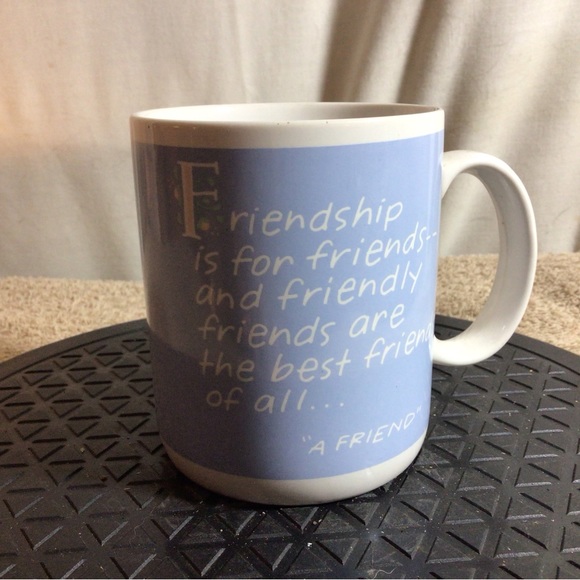 Vtg 1988 SHOEBOX GREETINGS Friendship Is For Friends Ceramic Coffee/Tea Mug - Picture 2 of 11